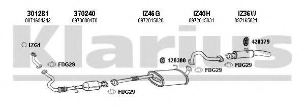 KLARIUS 290026U Система випуску ОГ