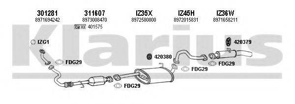 KLARIUS 290027U Система випуску ОГ