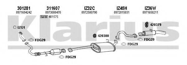 KLARIUS 290028U Система випуску ОГ