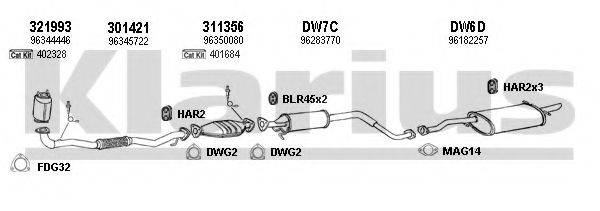KLARIUS 310037U Система випуску ОГ