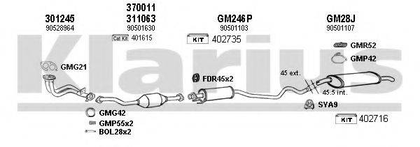 KLARIUS 390925U Система випуску ОГ