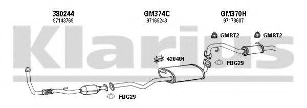 KLARIUS 391257U Система випуску ОГ