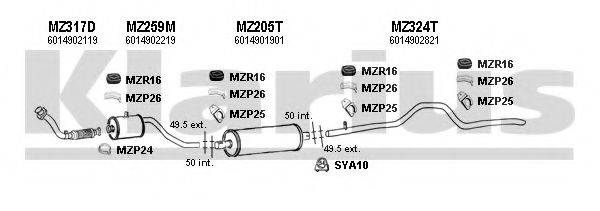 KLARIUS 600294U Система випуску ОГ