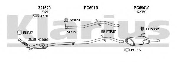KLARIUS 630706U Система випуску ОГ