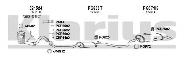 KLARIUS 630762U Система випуску ОГ