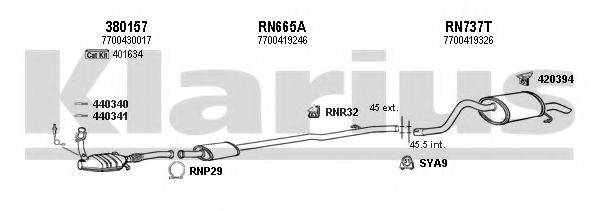 KLARIUS 720711U Система випуску ОГ