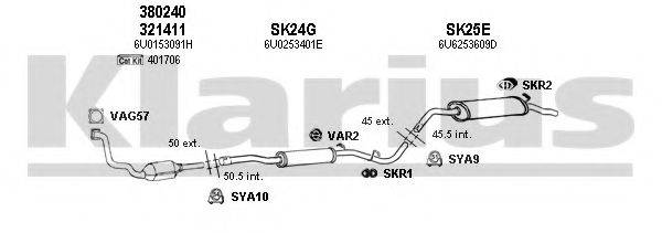 KLARIUS 780014U Система випуску ОГ