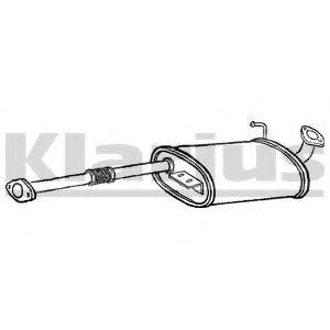 KLARIUS IZ46G Середній глушник вихлопних газів