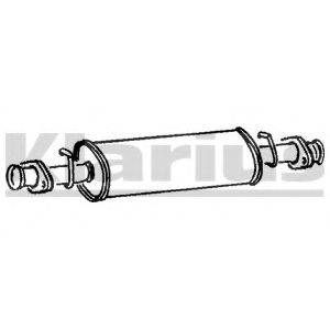 KLARIUS LR110K Середній глушник вихлопних газів