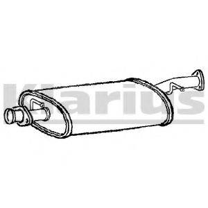 KLARIUS LR177L Середній глушник вихлопних газів