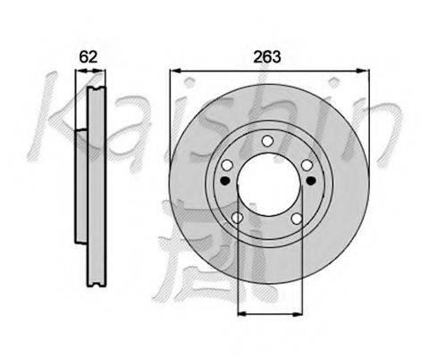 KAISHIN CBR092 гальмівний диск