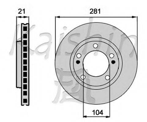KAISHIN CBR463 гальмівний диск