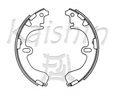 KAISHIN K2285 Комплект гальмівних колодок