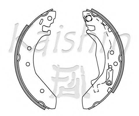 KAISHIN K5530 Комплект гальмівних колодок