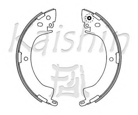 KAISHIN K6664 Комплект гальмівних колодок