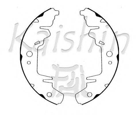 KAISHIN K7913 Комплект гальмівних колодок