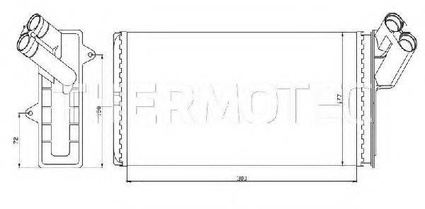 THERMOTEC D6P004TT Теплообмінник, опалення салону