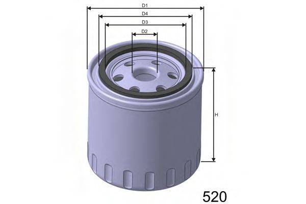 MISFAT Z128 Масляний фільтр