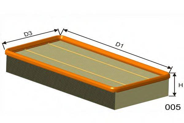 MISFAT P981 Повітряний фільтр