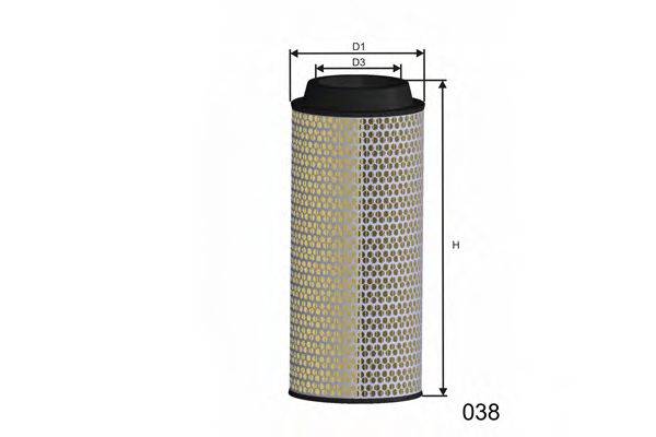 MISFAT R1132 Повітряний фільтр