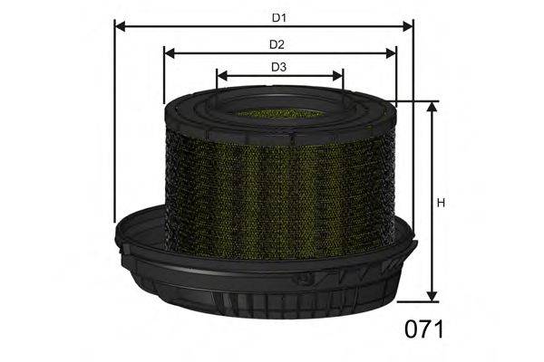 MISFAT R503 Повітряний фільтр