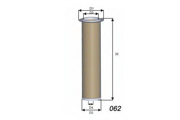 MISFAT R1022 Повітряний фільтр