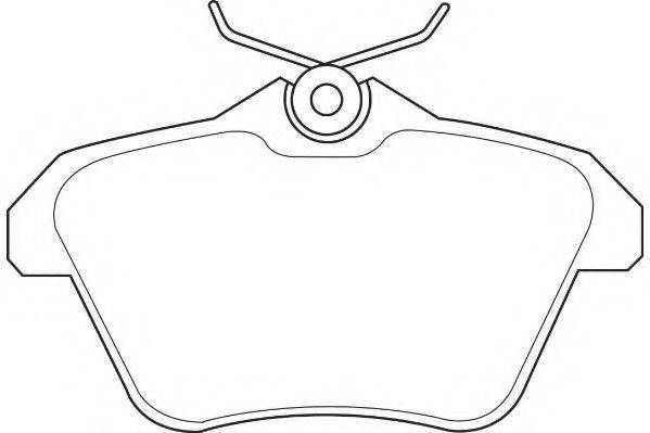 WAGNER WBP21605A Комплект гальмівних колодок, дискове гальмо