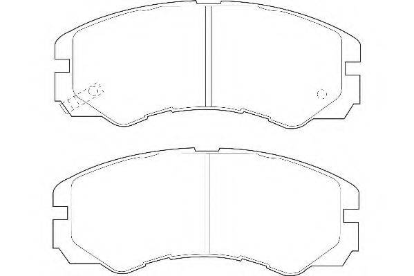 WAGNER WBP21845A Комплект гальмівних колодок, дискове гальмо