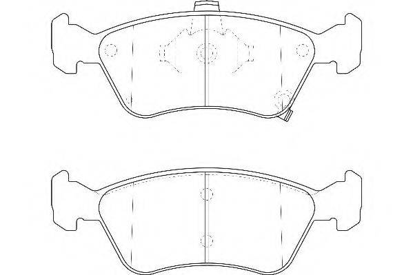 WAGNER WBP21975A Комплект гальмівних колодок, дискове гальмо
