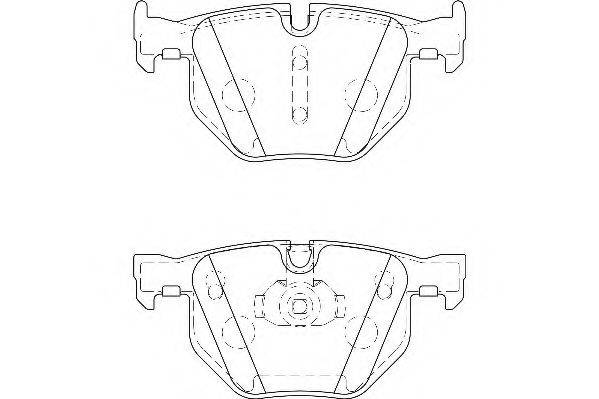 WAGNER WBP23447A Комплект гальмівних колодок, дискове гальмо