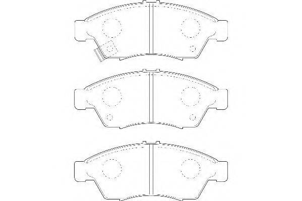 WAGNER WBP23817A Комплект гальмівних колодок, дискове гальмо