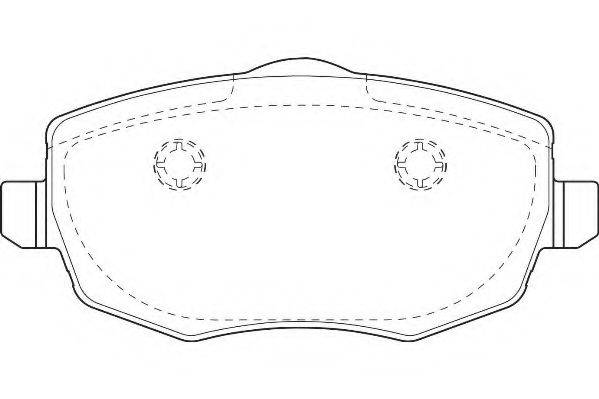 WAGNER WBP24073C Комплект гальмівних колодок, дискове гальмо
