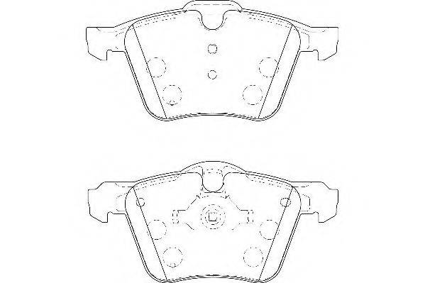 WAGNER WBP24142A Комплект гальмівних колодок, дискове гальмо