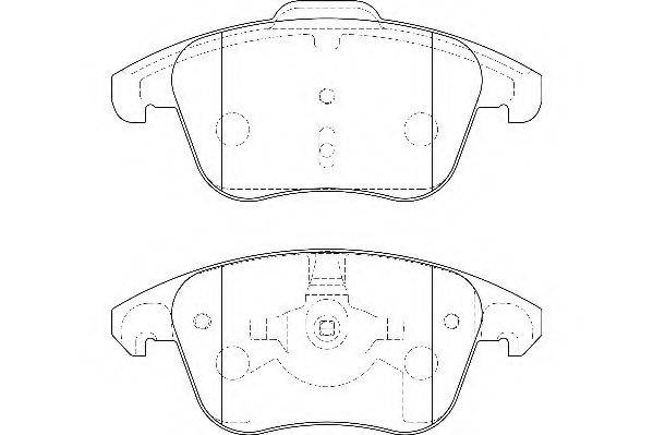 WAGNER WBP24557A Комплект гальмівних колодок, дискове гальмо