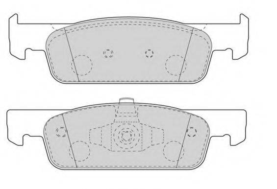 WAGNER WBP25702A Комплект гальмівних колодок, дискове гальмо