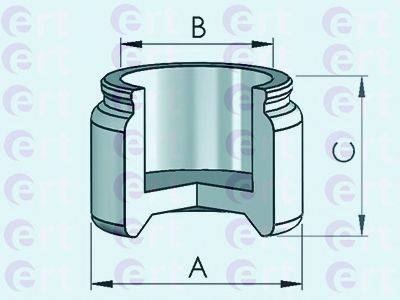 ERT 151066C Поршень, корпус скоби гальма