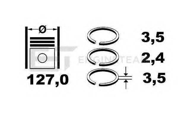 ET ENGINETEAM R1004600 Комплект поршневих кілець