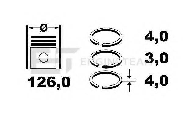 ET ENGINETEAM R1006800 Комплект поршневих кілець