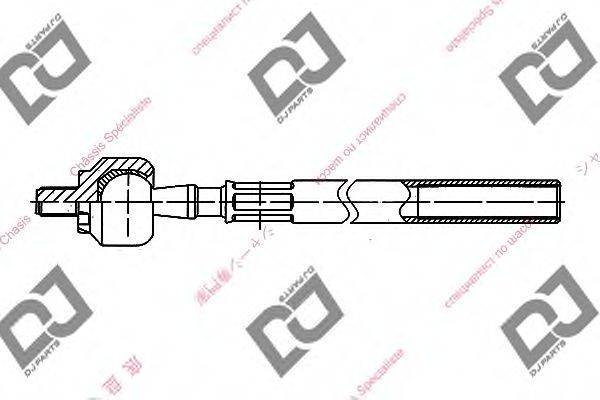 DJ PARTS DR1078 Осьовий шарнір, рульова тяга