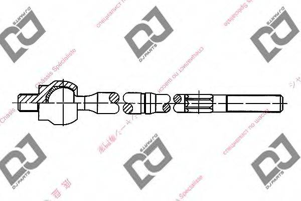 DJ PARTS DR1006 Осьовий шарнір, рульова тяга