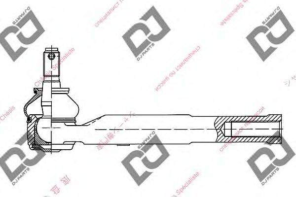 DJ PARTS DE1006 Наконечник поперечної кермової тяги