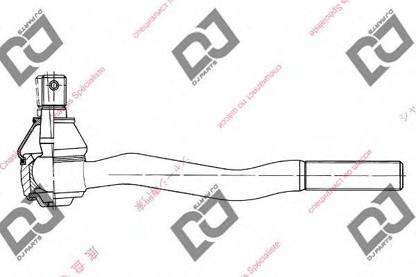 DJ PARTS DE1284 Наконечник поперечної кермової тяги