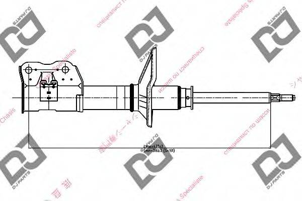 DJ PARTS DS1143GS Амортизатор