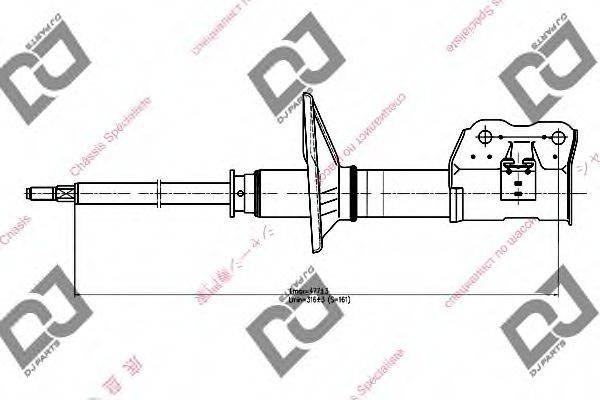 DJ PARTS DS1144HS Амортизатор