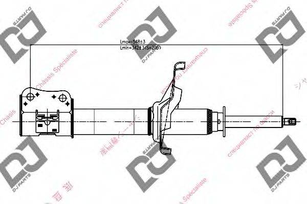 DJ PARTS DS1082GS Амортизатор