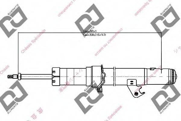 DJ PARTS DS1195GT Амортизатор