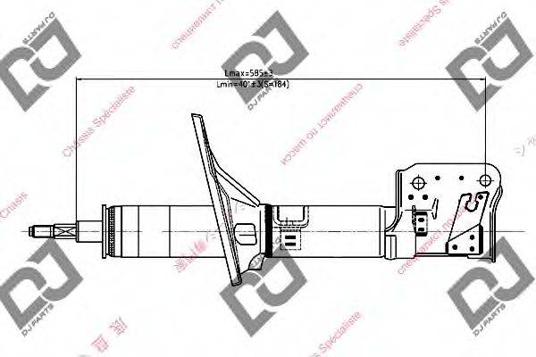 DJ PARTS DS1287GS Амортизатор