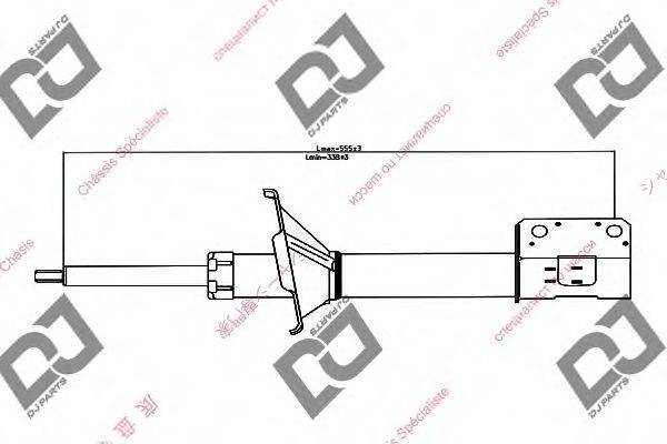 DJ PARTS DS1349GS Амортизатор