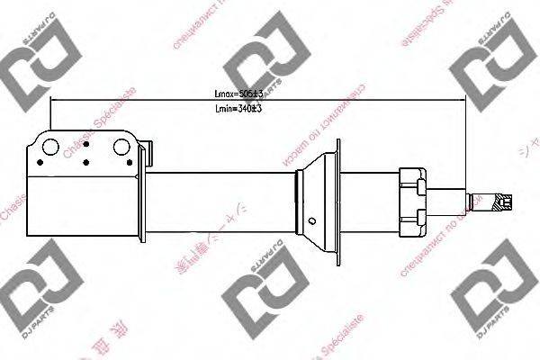 DJ PARTS DS1418GS Амортизатор