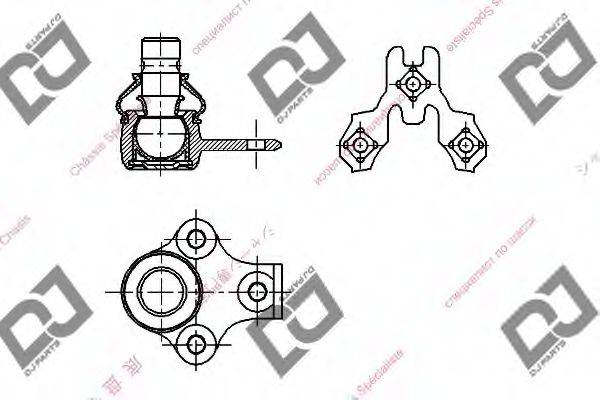 DJ PARTS DB1266 несучий / напрямний шарнір